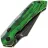 Нож Tenable Fenrir Top Liner Lock blackwash сталь D2 рукоять Green Misty Mountain G10