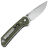 Нож Reate PL-XT Drop Point stonewash сталь Nitro-V рукоять Green Micarta/Black G10