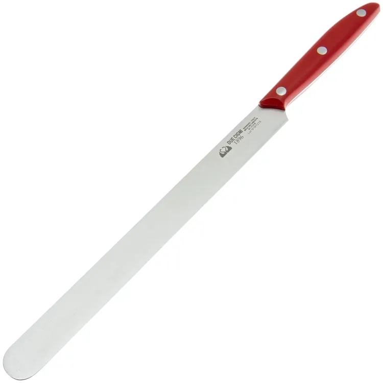 Нож кухонный Due Cigni Slim slice knife cталь X50CrMoV15 рукоять Red POM (2C 1114 R)