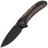 Нож WE Knife Zizzit blackwash сталь CPM-20CV рукоять Black Titanium/Copper Foil CF (WE23031-1)
