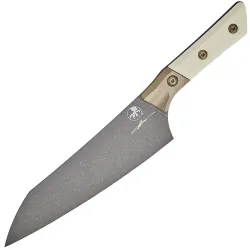 Нож кухонный Microtech 8" Chef Knife DLC сталь M390MK рукоять Bronze Ti/Ivory G10 (3000B-1DLCIVS)