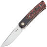 Нож Reate Tribute satin сталь M390 рукоять Ti/Lava Flow FatCarbon