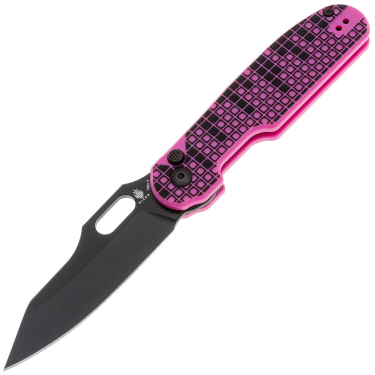 Нож Kizer Cormorant black сталь Nitro-V рукоять Pink Tetris G10