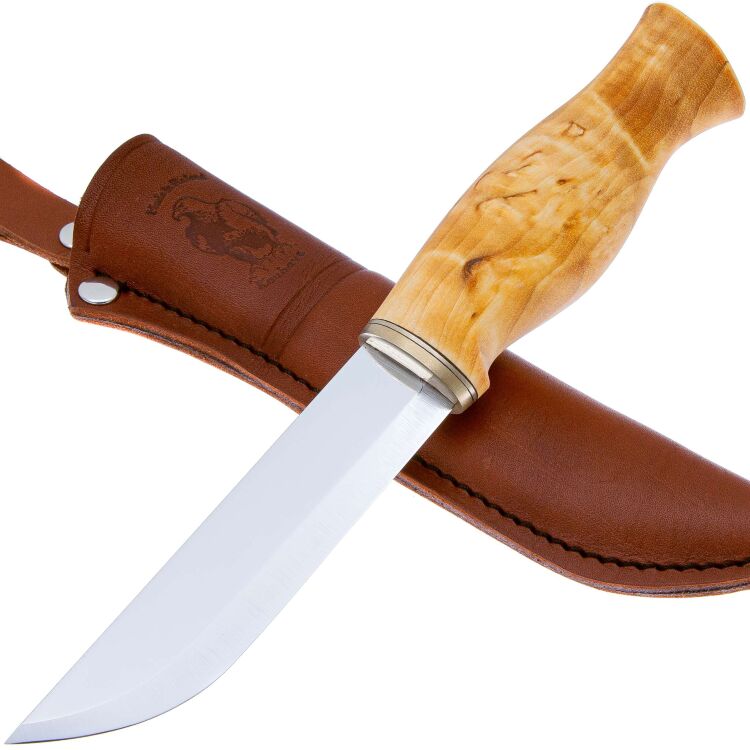 Нож Ahti Puukko Kaira RST сталь 12C27 рукоять карельская береза (9612RST)