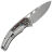 Нож TuoTown Whale сталь M390 рукоять Grey Titanium/Colored Carbon Fiber