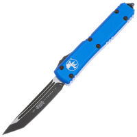 Нож Microtech Ultratech T/E DLC/Satin сталь M390 рукоять Blue Aluminum (123-1BL)