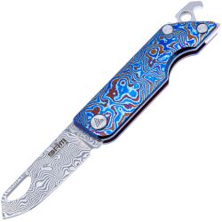 Нож SRM MULTI-TOOL сталь Damascus рукоять Timascus