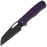 Нож Ironfly Syperfly black сталь 14C28N рукоять Purple G10
