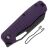 Нож Ironfly Syperfly black сталь 14C28N рукоять Purple G10