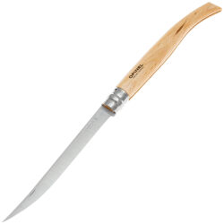 Нож Opinel №15 Slim филейный сталь 12C27 рукоять бук (002561)