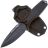 Нож N.C. Custom Grave blackwash сталь AUS-10 рукоять Black G10