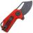 Нож Black Fox Puck blackwash сталь D2 рукоять Red G10 (BF-761 R)