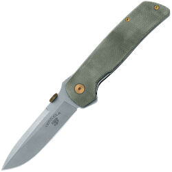 Нож FOX Original Gangster stonewash сталь Magnacut рукоять Green Micarta (FX-ATC-OG01 MOD)