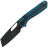 Нож Vosteed Kroc blackwash сталь S35VN рукоять Blue Aluminum/Carbon Fiber