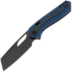 Нож Vosteed Kroc blackwash сталь S35VN рукоять Blue Aluminum/Carbon Fiber