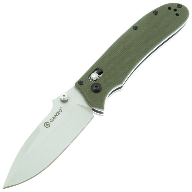 Нож Ganzo G704-GR cталь 440C рукоять Green G10