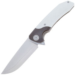 Нож Maxace Goliath cталь SLD-Magic рукоять White G10/Dark Gray Ti