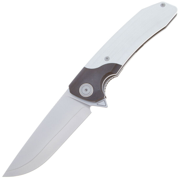 Нож Maxace Goliath cталь SLD-Magic рукоять White G10/Dark Gray Ti