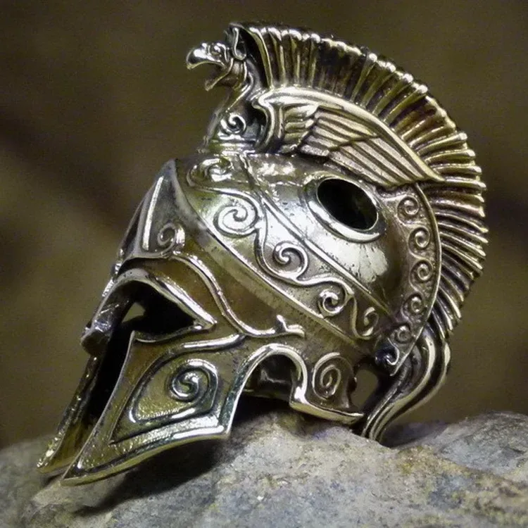 Бусина темлячная Шлем Царя Одиссея латунь (Крымская бронза)