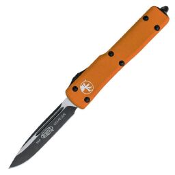 Нож Microtech UTX-70 S/E DLC/Satin сталь M390 рукоять Orange Aluminum (148-1OR)