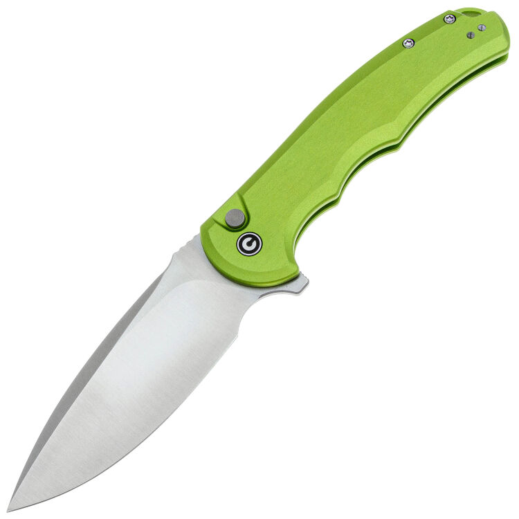 Нож CIVIVI Praxis Button Lock satin сталь Nitro-V рукоять Lime Aluminum (C18026E-3)