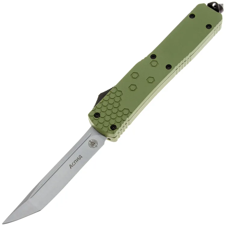 Нож Мастер-К Аспид сталь 420 рукоять сталь зелёная (MA287M2)