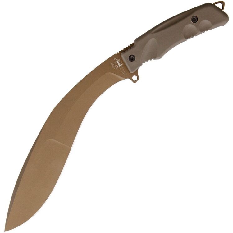 Мачете Fox Extreme Tactical Kukri сталь N690 рукоять Tan Forprene (FX-9CM04 BT)