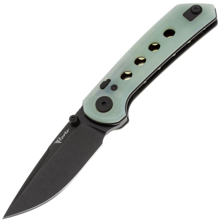 Нож Reate PL-XT Drop Point Black PVD сталь Nitro-V рукоять Jade G10