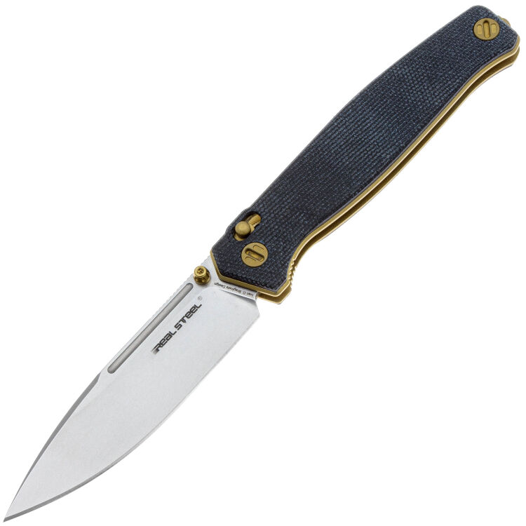 Нож Real Steel Huginn stonewash сталь VG-10 рукоять Denim Micarta (7651DM)
