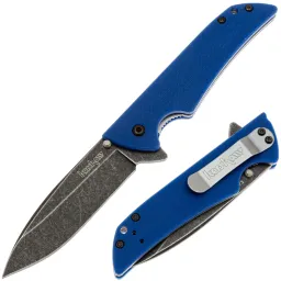 Нож Kershaw Skyline Factory Second blackwash сталь 14C28N рукоять Blue G10 (1760BLBW XXXX)