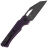 Нож Kansept Egress blackwash сталь 14C28N рукоять Purple G10