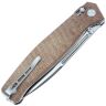 Нож Real Steel Huginn Satin сталь VG-10 рукоять Natural Canvas Micarta (7653NM)