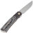 Нож Reate Tribute satin сталь M390 рукоять Ti/White Storm FatCarbon
