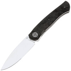 Нож NL Knives Frodo 2.0 Drop сталь M398 рукоять Chaotic Black CF