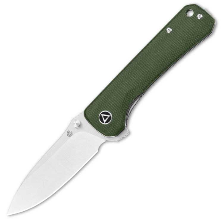 Нож QSP Hawk Satin сталь 14C28N рукоять Green Micarta (QS131-H)