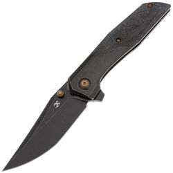 Нож Kansept Deadite blackwash сталь S35VN рукоять Blackwash Ti/Shred Carbon Fiber