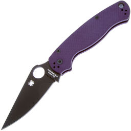 Нож Spyderco Paramilitary 2 Black сталь Cru-Wear рукоять Purple G10 (C81GPPRBK2)