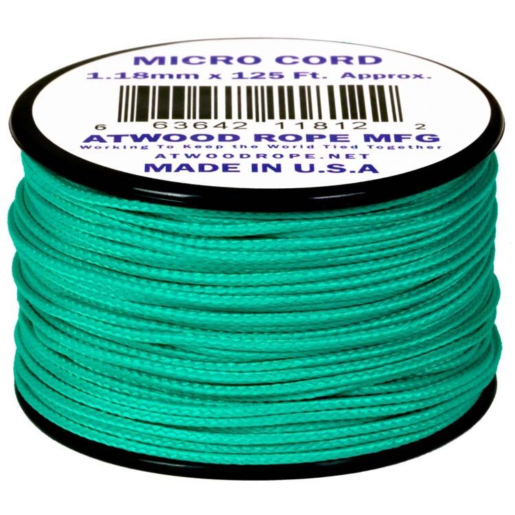 Паракорд Atwoodrope Micro Cord Teal 38м