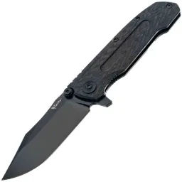 Нож Reate 9D-V2 DLC сталь 154CM рукоять DLC Titanium/Carbon fiber