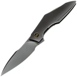Нож WE Knife Krait Snake polished gray сталь M390 рукоять Gray Titanium (WE24084-3)