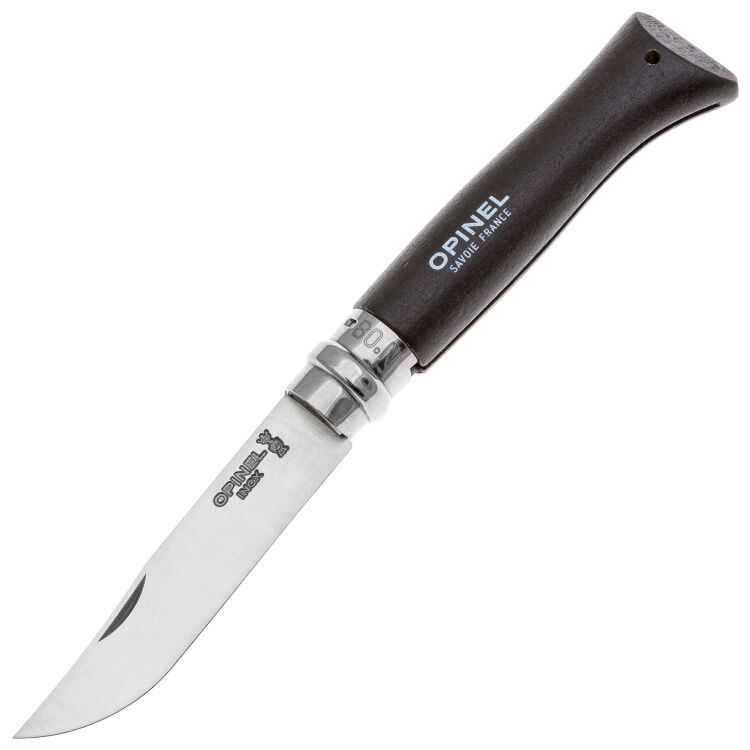 Нож Opinel №8 Trekking Colored сталь 12C27 рукоять граб черный (002211)