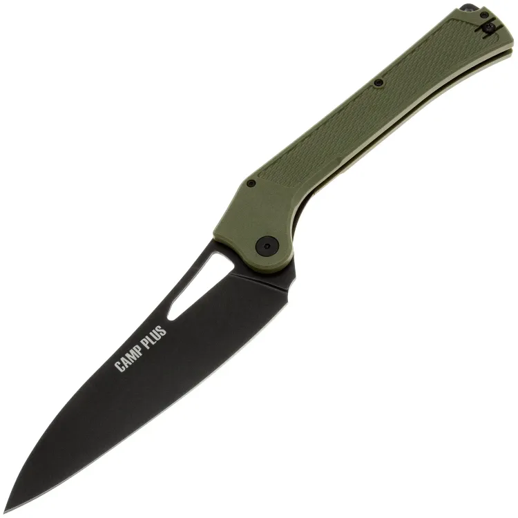 Нож Ontario Camp Plus Cleaver 5.5" black сталь 420 рукоять Green GFN (4325)
