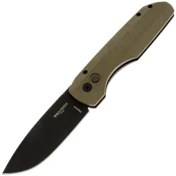 Нож Pro-Tech Vero Synapse DLC сталь Magnacut рукоять Green Linen Micarta/Aluminium Нож Pro-Tech Vero Synapse DLC сталь Magnacut рукоять Green Linen Micarta/Aluminium