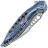 Нож Rike Knife Thor6 Plus сталь M390 рукоять Crystalized Blue Titanium