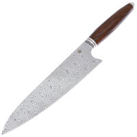 Нож кухонный QSP Gyuto 8'' сталь Laminated Damasucus рукоять Desert Iron Wood (QS-KK-003B)