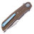 Нож MKM Clap сталь M390 рукоять Green Canvas Micarta (LS01-GC)