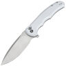 Нож CIVIVI Praxis Button Lock satin сталь Nitro-V рукоять Silver Aluminum (C18026E-2)