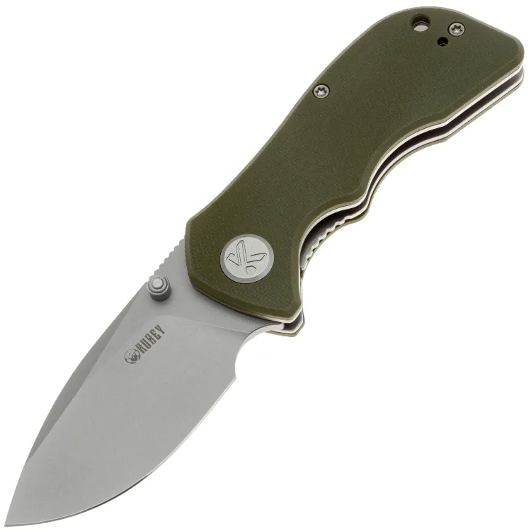 Нож Kubey Karaji beadblast сталь 14C28N рукоять Green G10