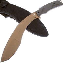 Мачете Fox Extreme Tactical Kukri Tan сталь N690 рукоять Forprene (FX-9CM05 BT)