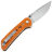 Нож Reate PL-XT Drop Point stonewash сталь Nitro-V рукоять Orange G10
